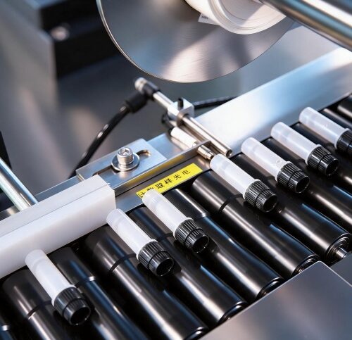 GMP Reagent Testing Tube Labeling Machine with CCD Camera Inspection</trp-post...